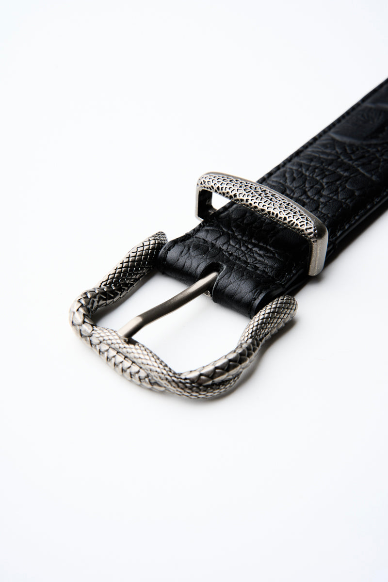 CATSSTAC Rock Python Embossed Full-Grain Cowhide Belt