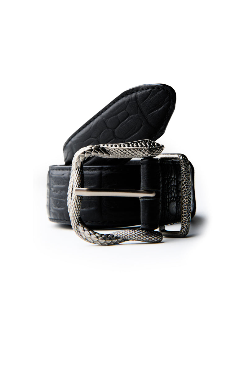 CATSSTAC Rock Python Embossed Full-Grain Cowhide Belt