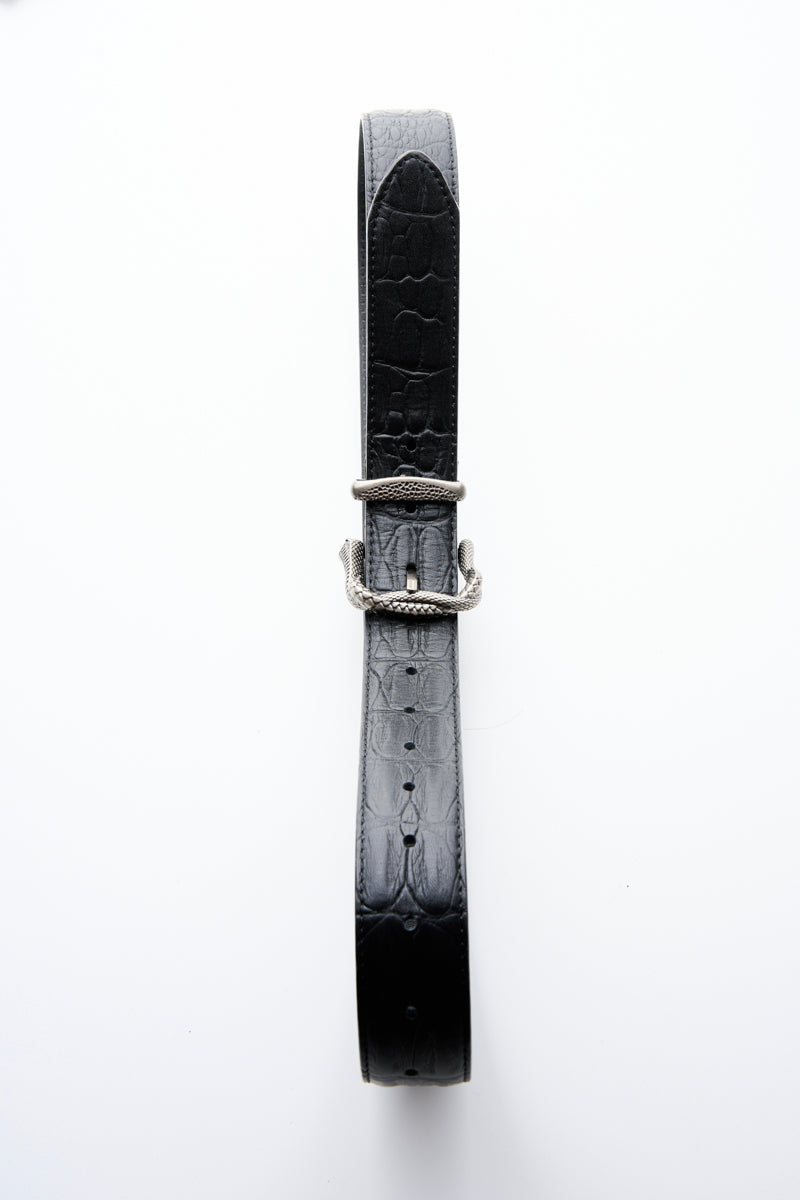 CATSSTAC Rock Python Embossed Full-Grain Cowhide Belt