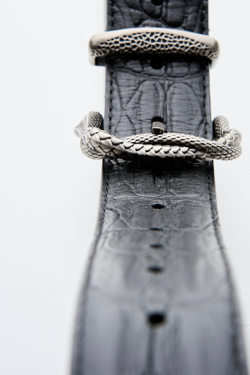 CATSSTAC Rock Python Embossed Full-Grain Cowhide Belt