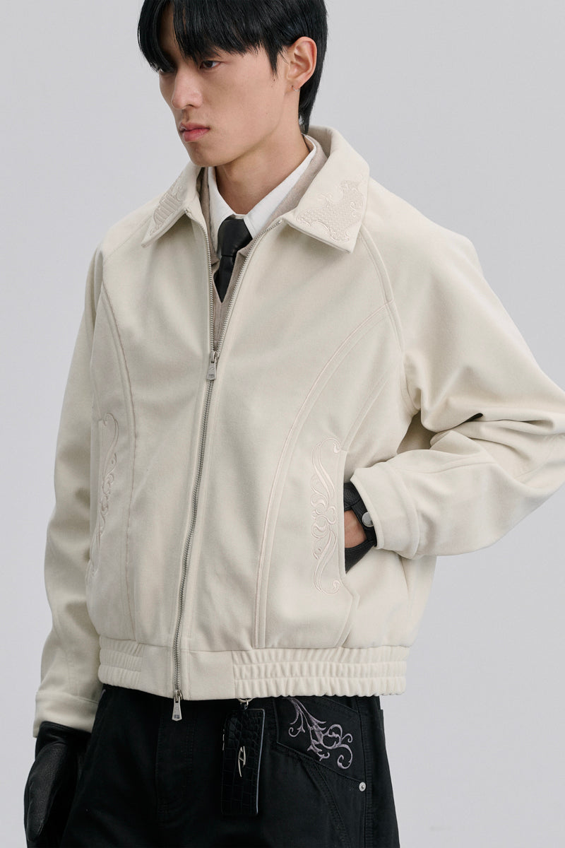CATSSTAC Embroidered collar jacket