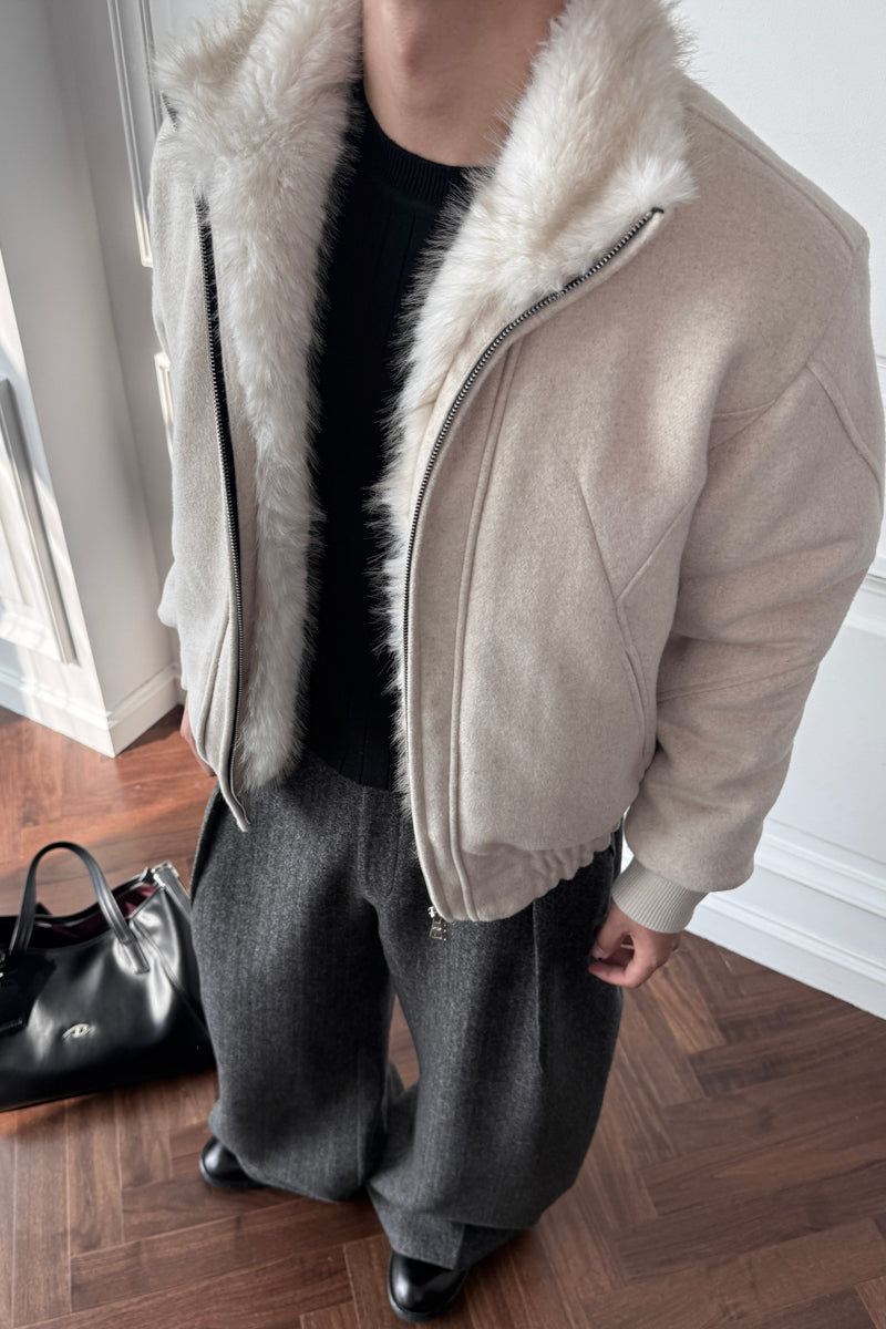 CATSSTAC Broken-Tip Wool Jacket