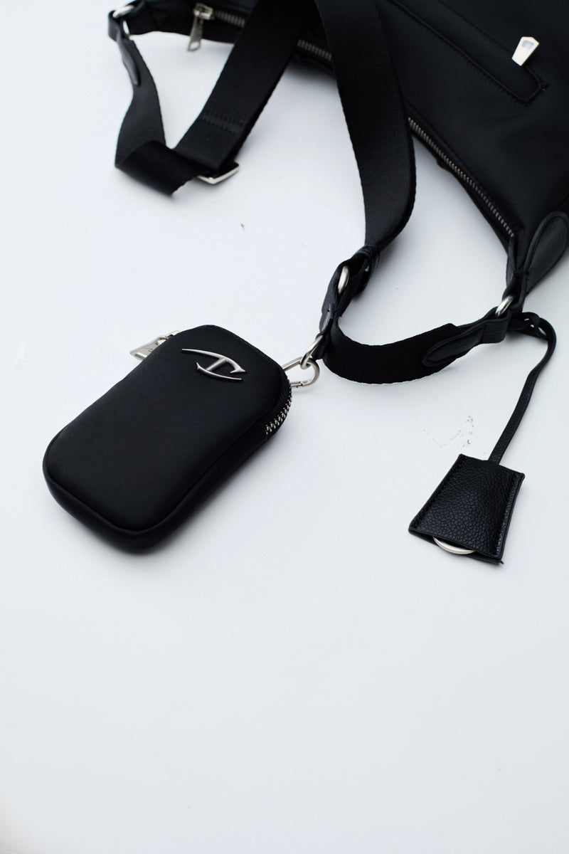CATSSTAC Crescent Nylon & PU 2-in-1 Crossbody Bag
