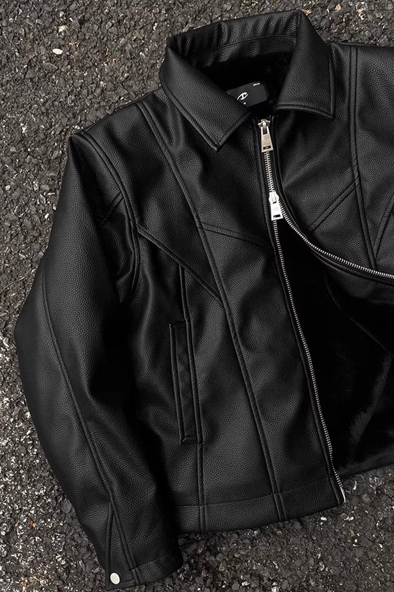 CATSSTAC PU Leather Jacket