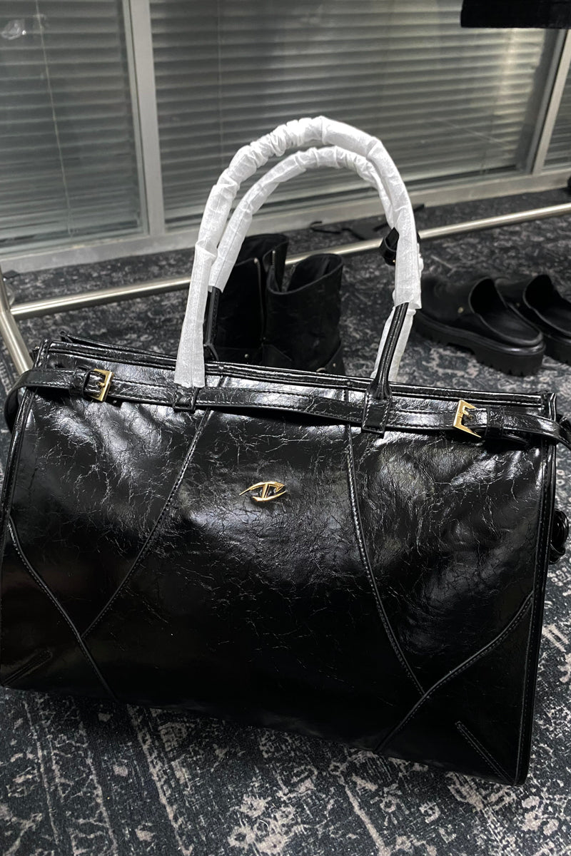 CATSSTAC Gentleman Waxed Leather Tote & Shoulder Bag